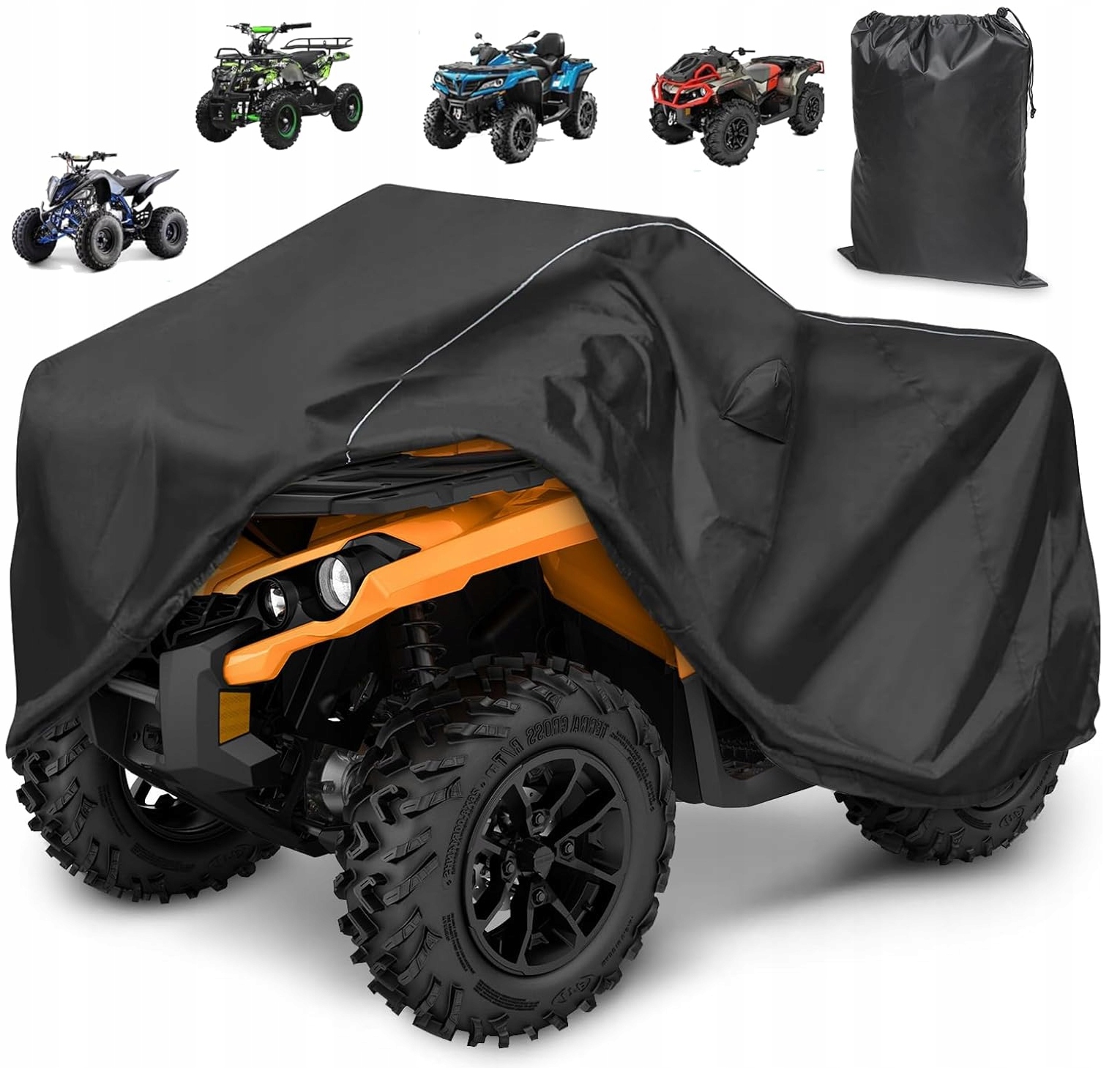 POKROWIEC MORO QUADA PLANDEKA ATV CZARNY POKROWIEC YAMAHA CF MOTO CAN AM