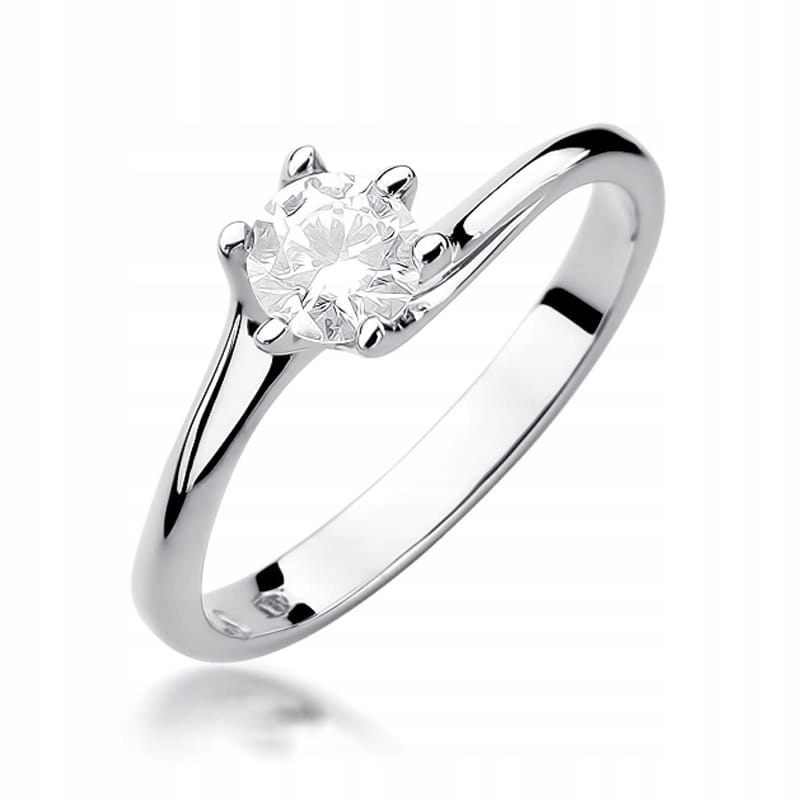 Prstýnek Zlatý 585 s briliantem 0,50 ct r17