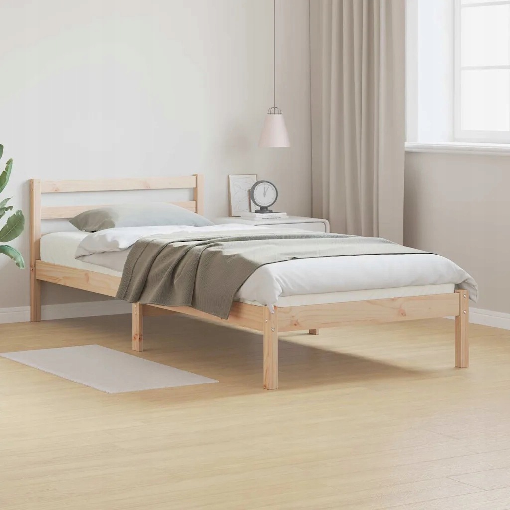 vidaXL Rám postele s čelo Hnědá 215,5 x 95,5 x 69,5 cm