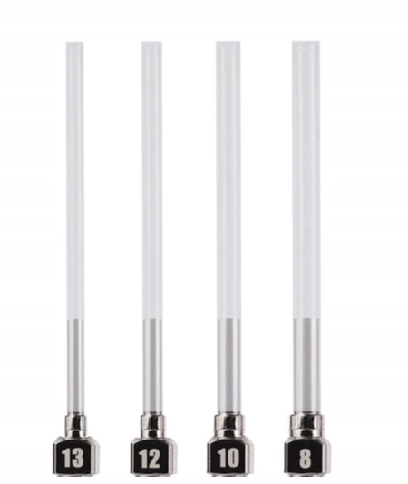 Levně Set 4 Sond pro ruční krmení kuřat 8, 10, 12, 13 g
