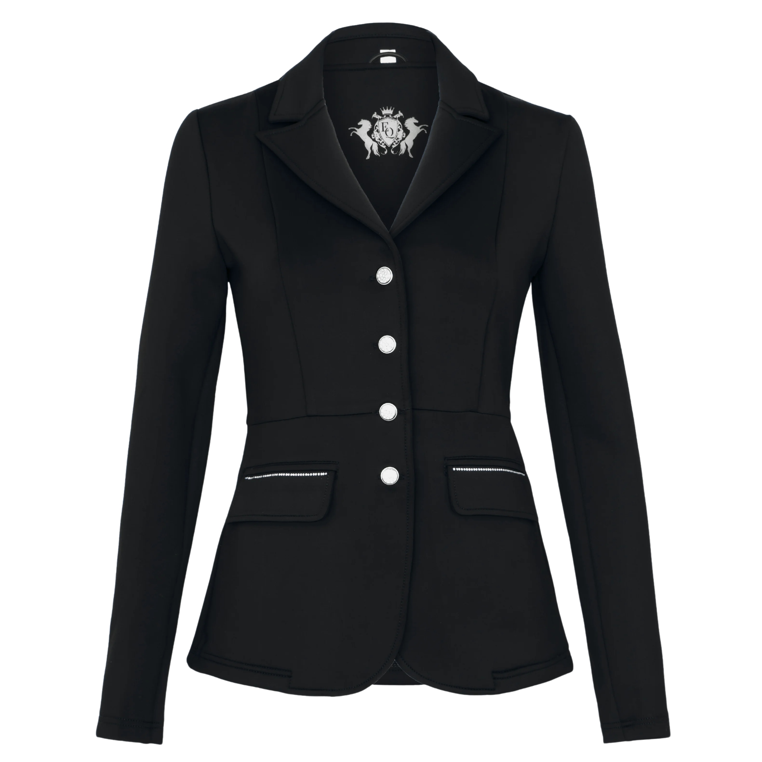 B Frak jeździecki damski marynarka Equestrian Queen Lucia 25AW czarny 38