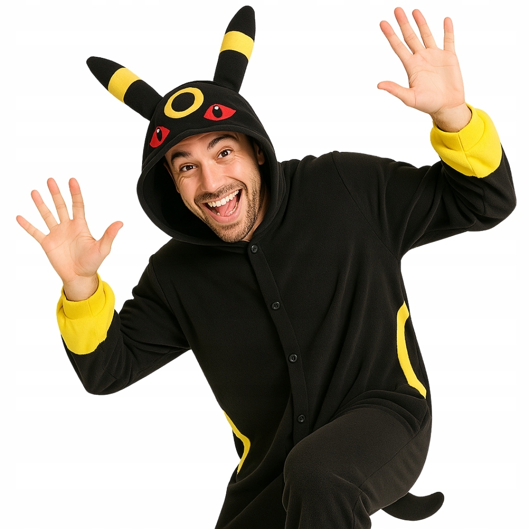 Piżama Onesie Kigurumi Kostium Przebranie Pokemon Umbreon XXL: 185 - 195cm Rozmiar XXL