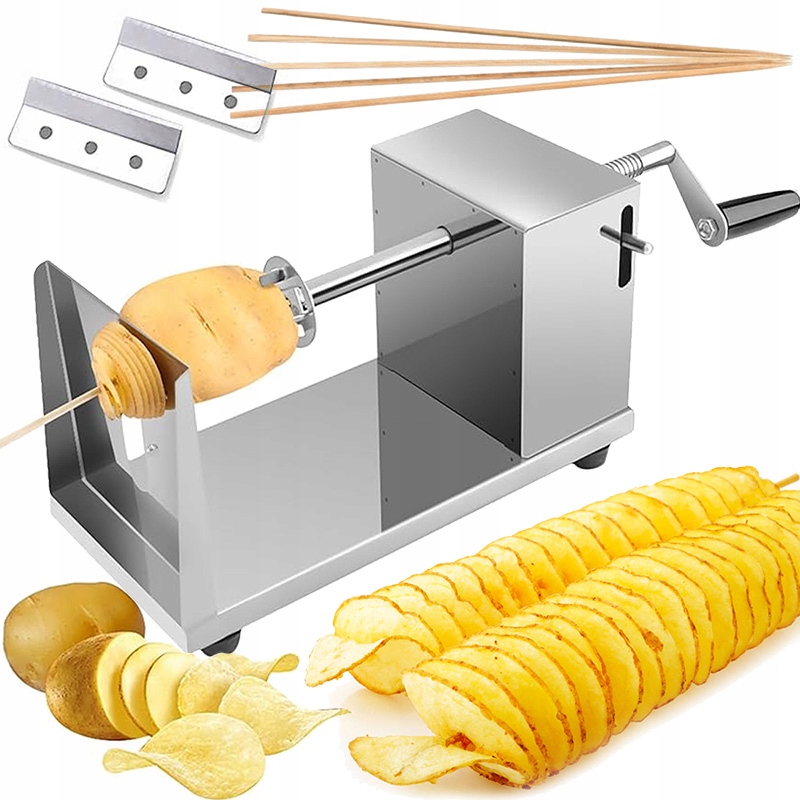 STALOWA MASZYNKA DO ZAKRĘCONYCH ZIEMNIAKÓW CHIPSÓW