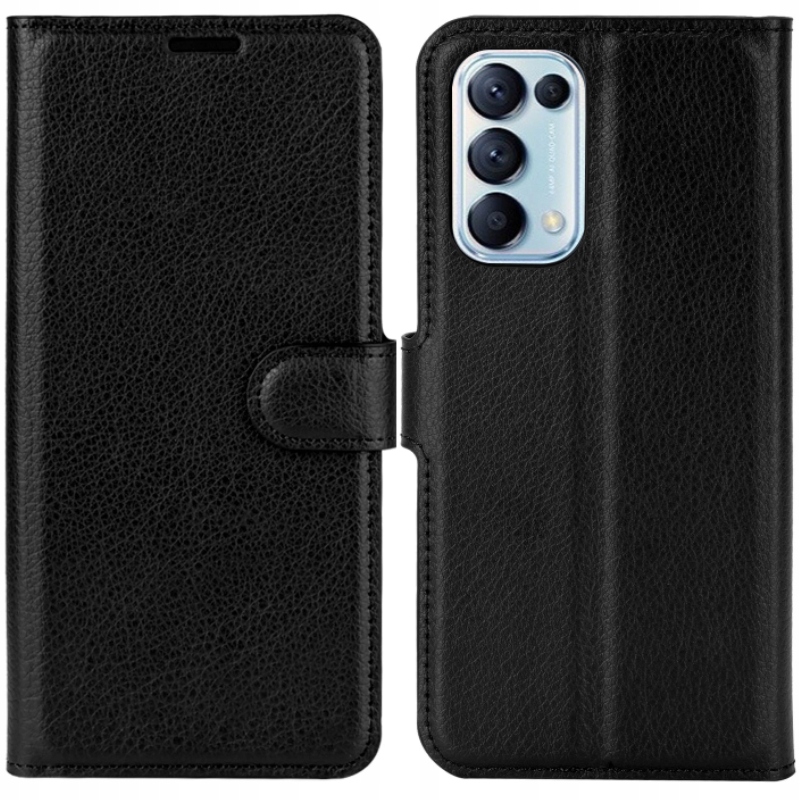 

Litchi Etui Skórzane Portfel Do Oppo Reno 5
