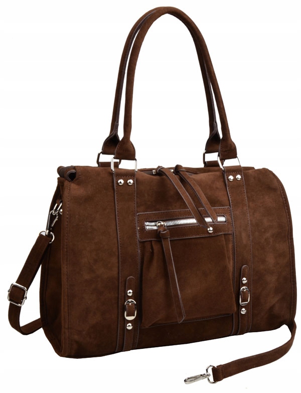 Flora&Co kabelka shopper eko kůže semišová hnědá