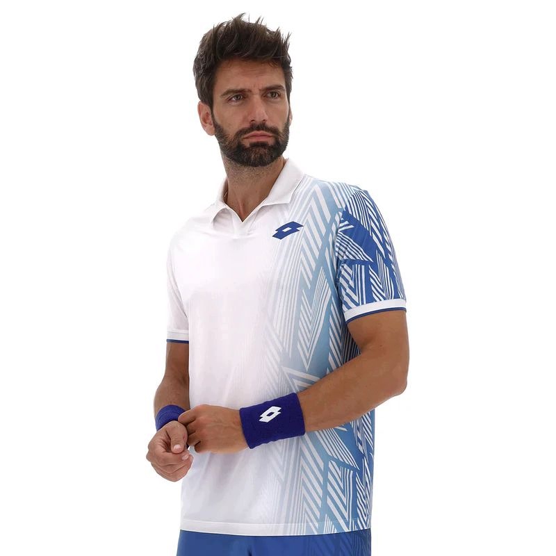 Pánské Tenisové Tričko Lotto Polo Tech VI-D3 Tee White M
