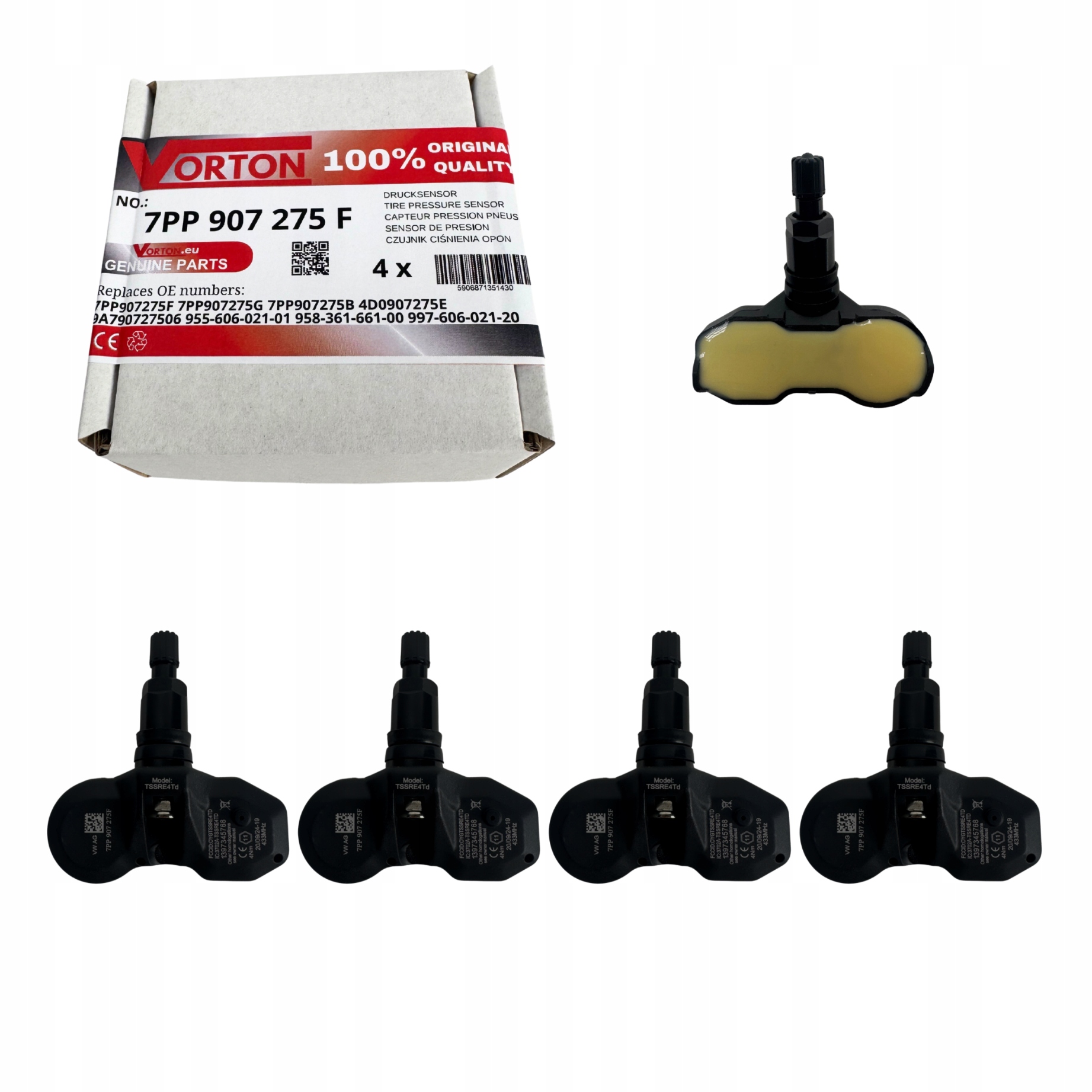 Senzory Tlaku Pneumatík Tpms Porsche Cayenne Cayman 987C 981C Panamera 970