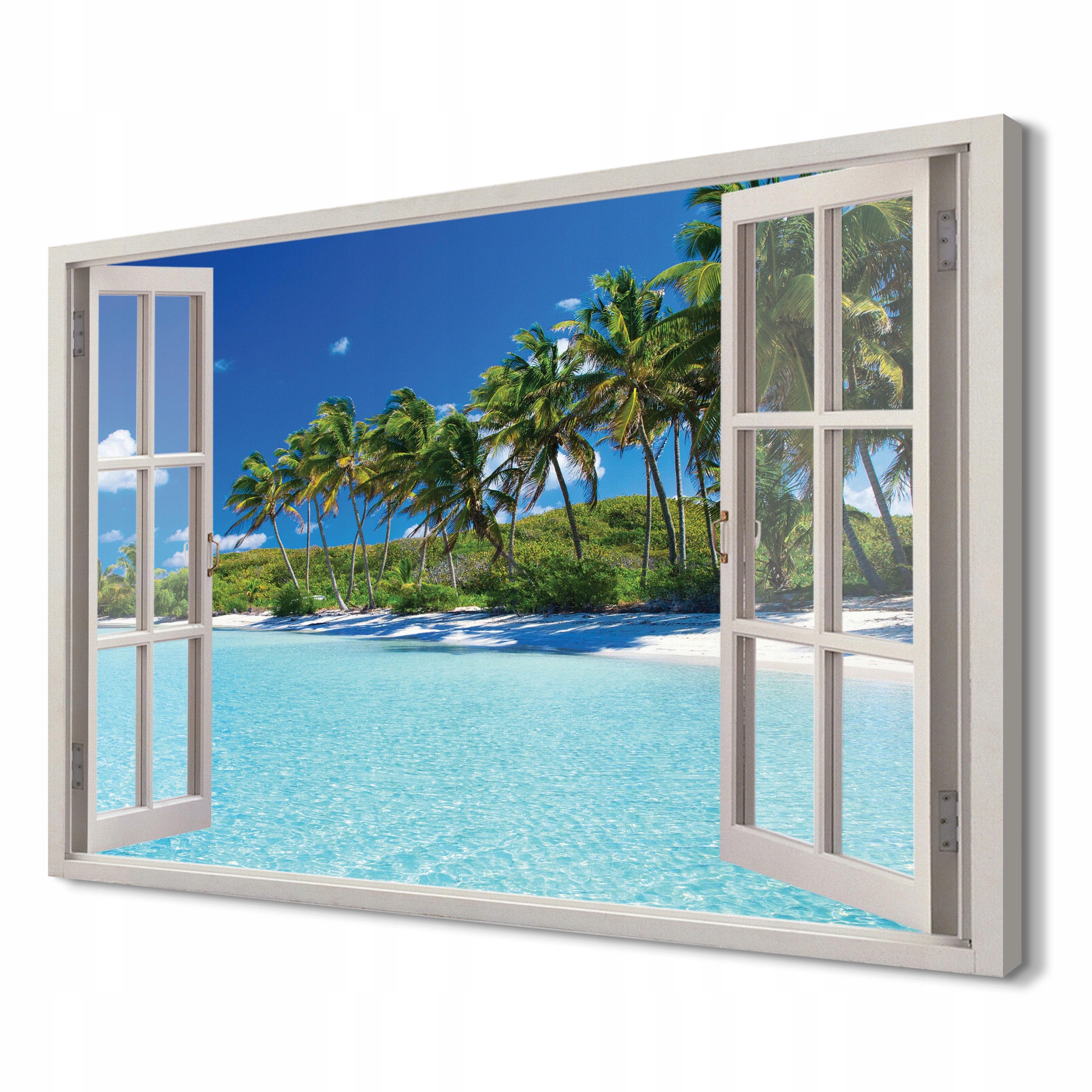 

Plaża palmy Foto na płótnie 3d 120x80 na prezent