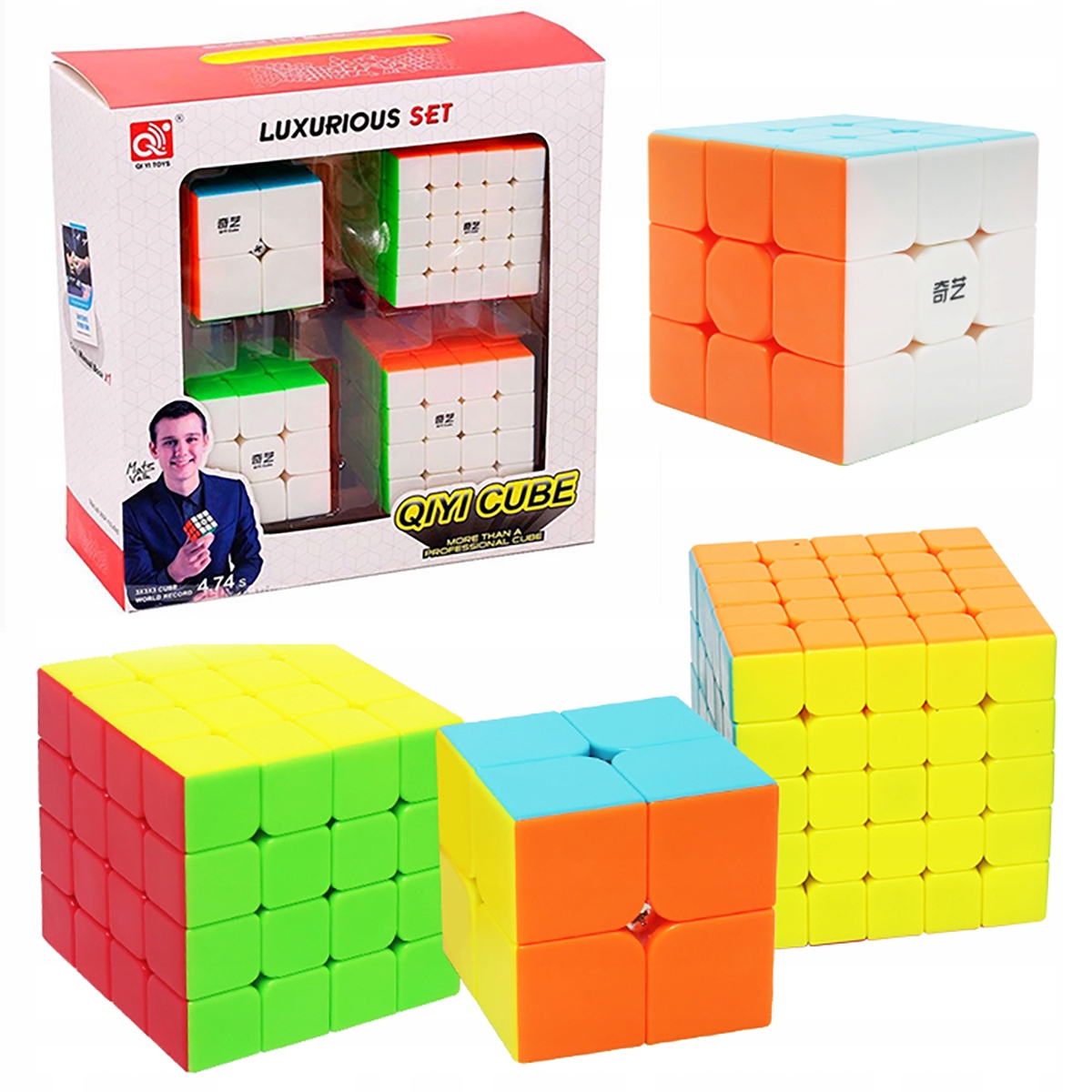 

4 Kostki Logiczne Qy 2x2 3x3 4x4 5x5 Podstawka