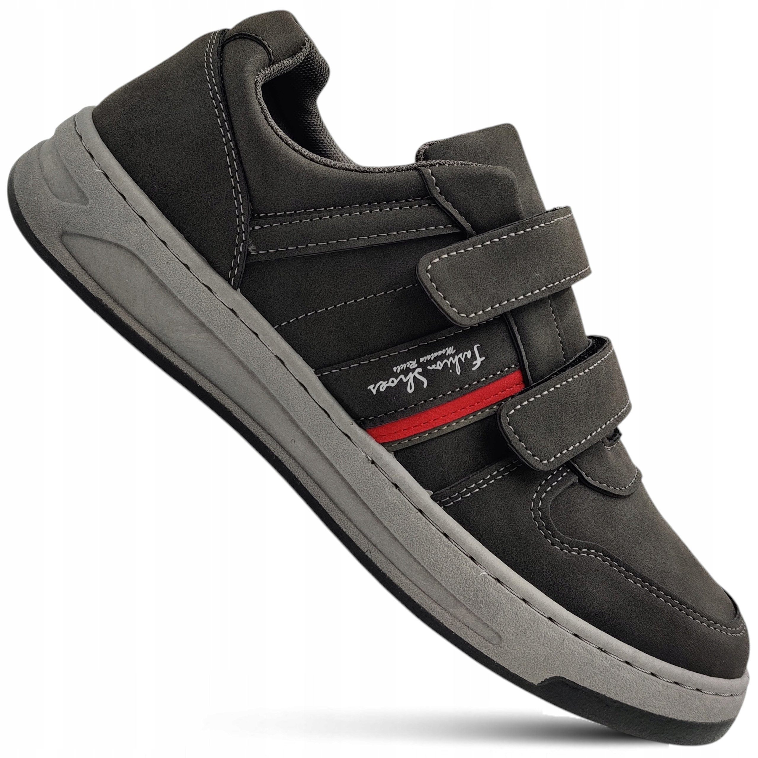 Buty Męskie Sportowe Na Rzepy Solidne Casual Sneakersy mocne Feisal