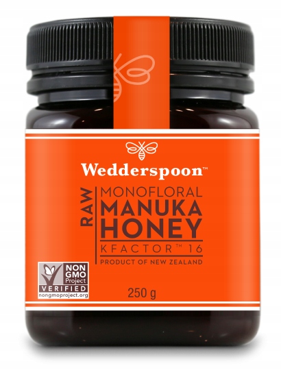Levně Wedderspoon Med Manuka Raw Kfactor 16 250g Surový Nevyhřívaný