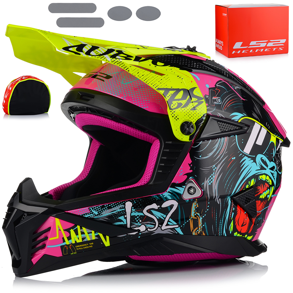Motocyklová Prilba LS2 MX708 Fast II Gorilla Lehká Enduro Cross Štvorkolka Atv