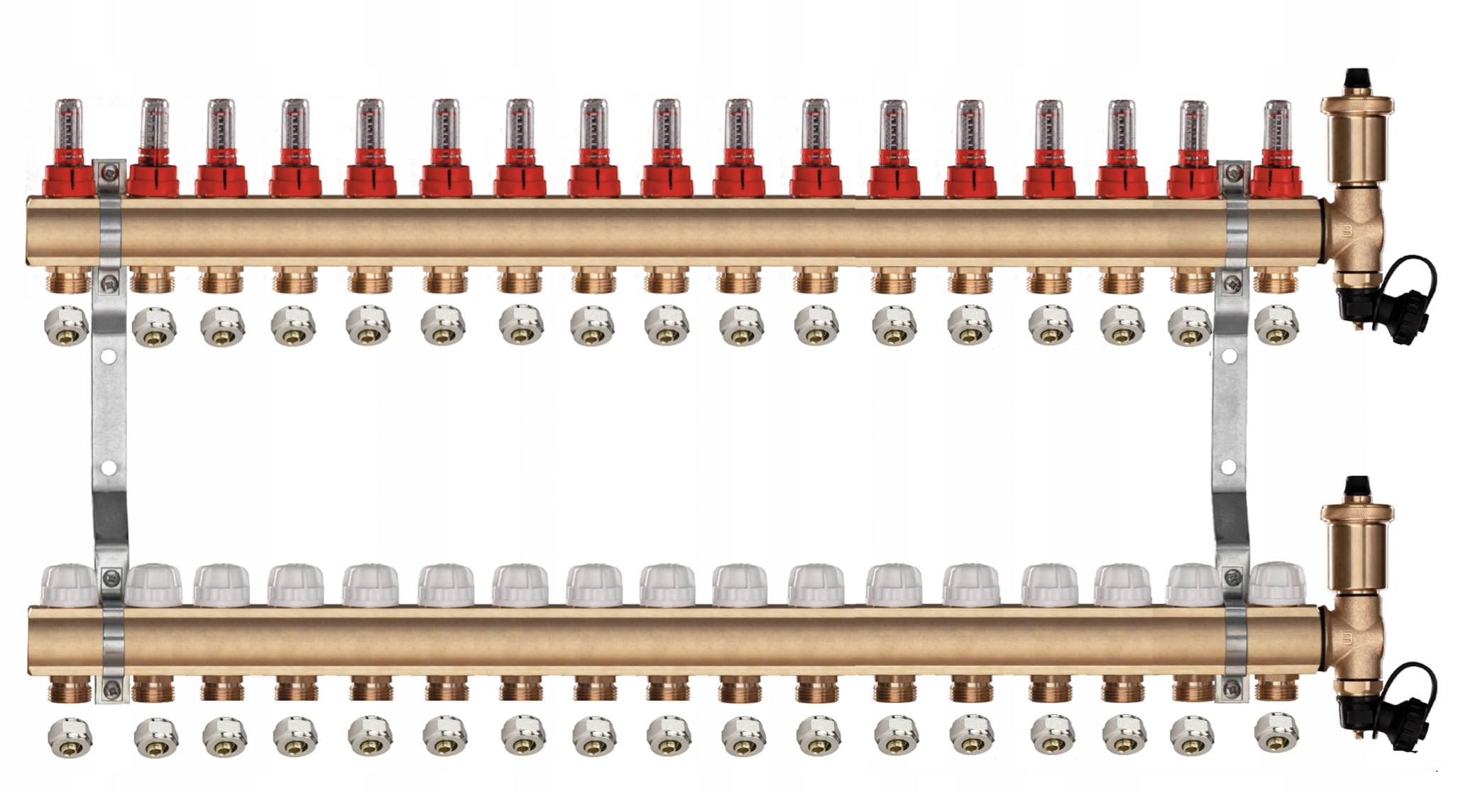 Rozdělovač pro podlahové vytápění C.o 17 Pex Spojky pro podlahové vytápění