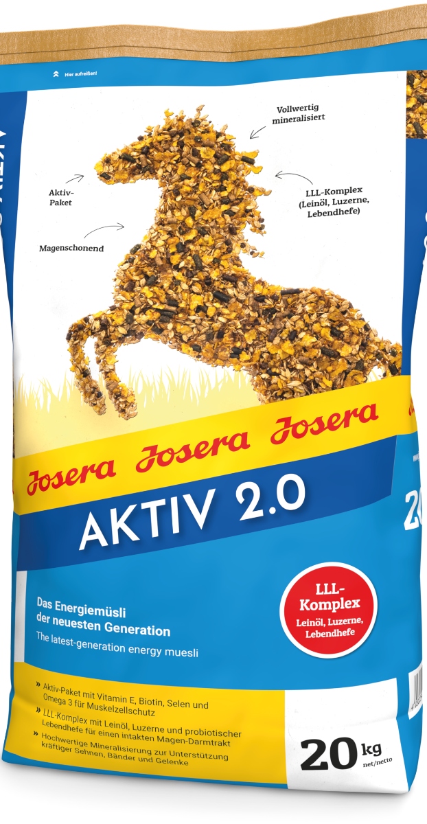 Josera Aktiv 2.0 20kg musli energetyczne, sport, zbożowe Koń