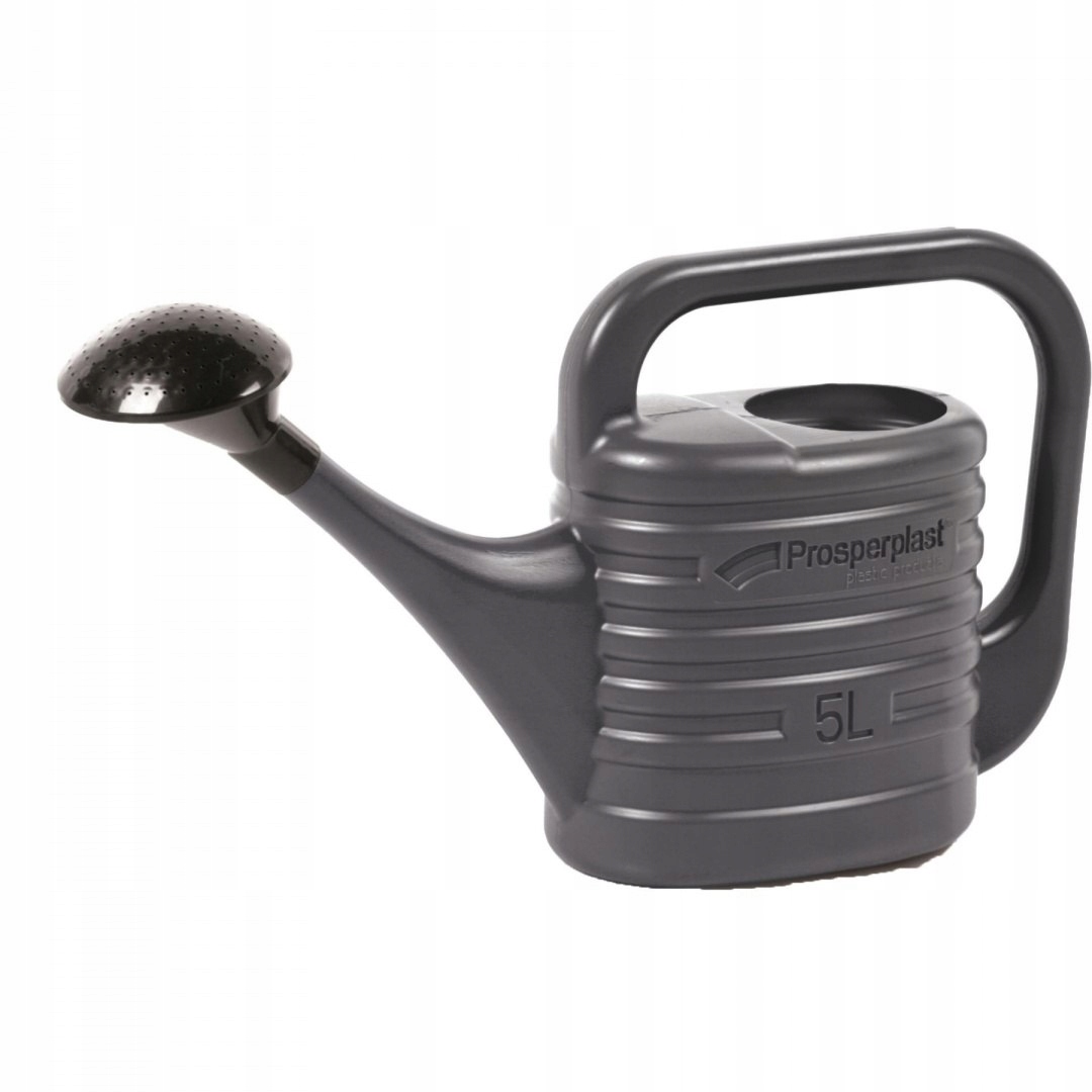 

Konewka plastikowa z sitkiem Zebra 5L antracyt