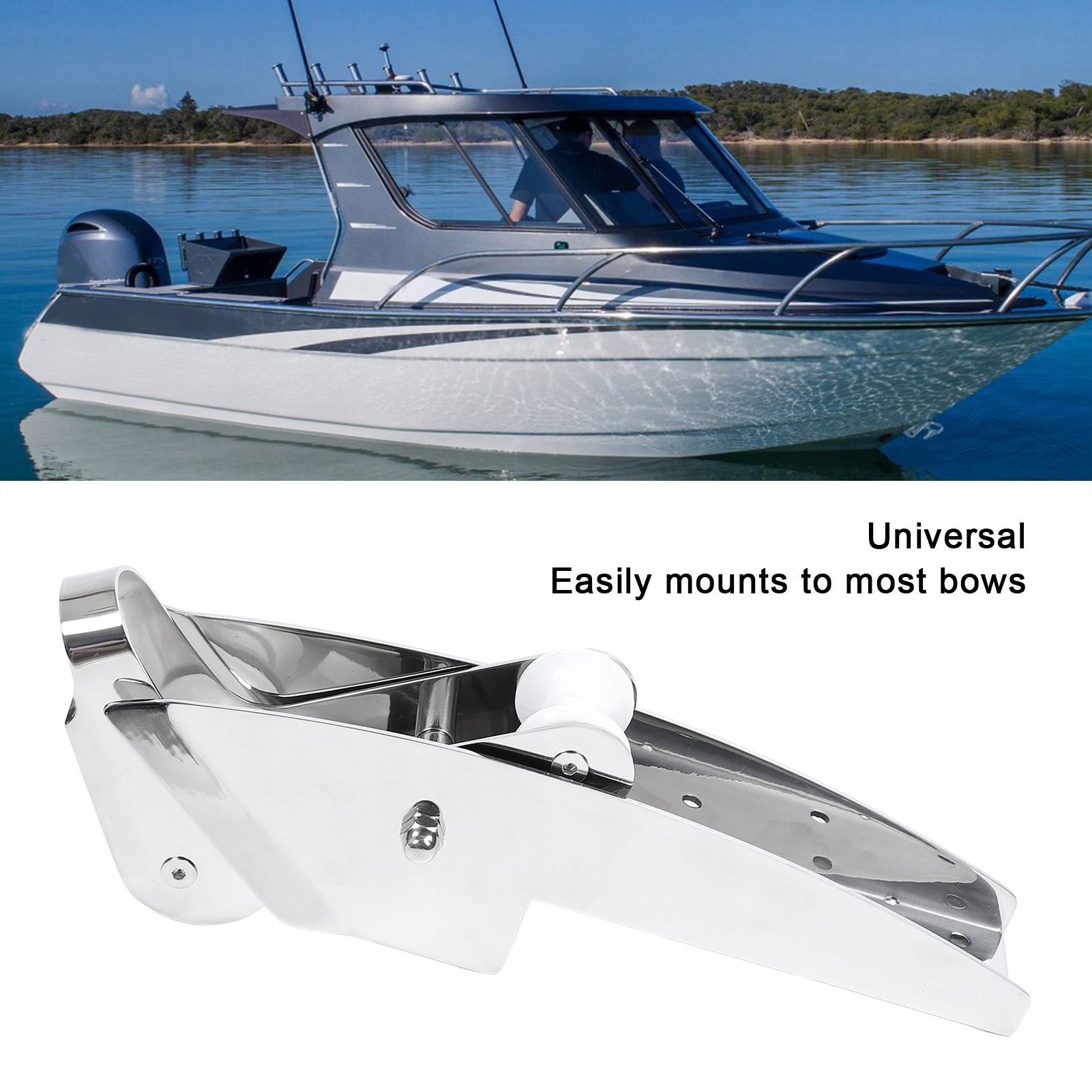 PROWADNICA ROLKA KOTWICY LINY KOTWICZNEJ DZIOBOWEJ DO ŁODZI WĘDKARSKIEJ Marka bez marki