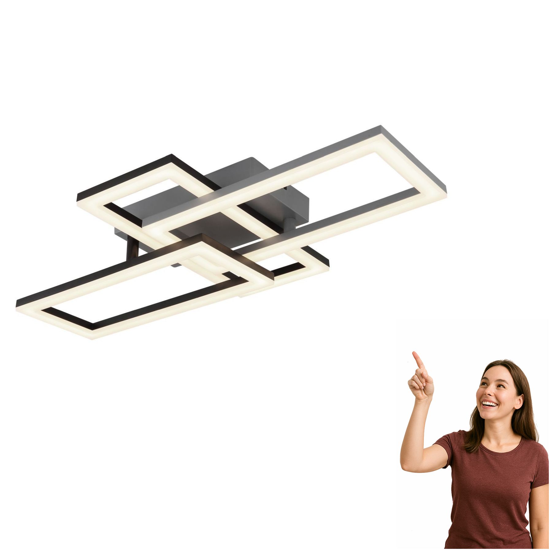 Led stropná lampa 24W Sapena 67328-24OC Globo