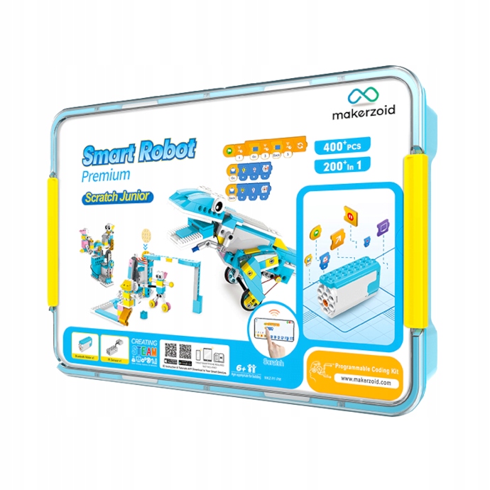 Makerzoid Smart Robot Premium klocki konstrukcyjne 200w1 aplikacja 3D