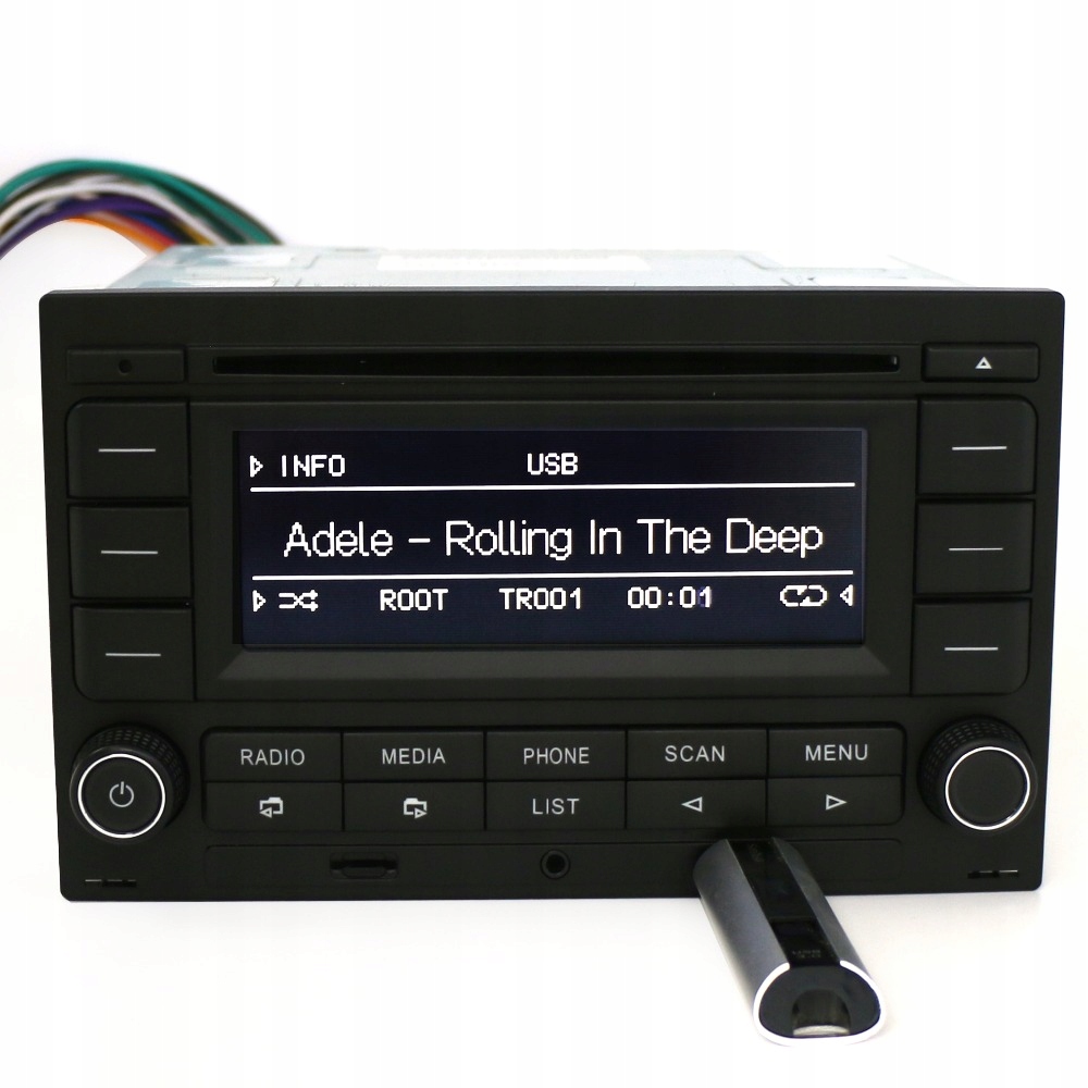 VW radio bluetooth Rcn210 MK4 Polo Golf4 Passat B5 Radio pasmo AM pasmo FM