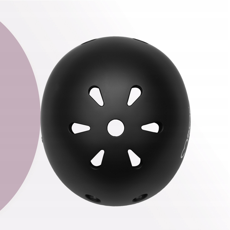 KASK DZIECIĘCY ROWER HULAJNOGA - MoMi MIMI CZARNY MAT - ABS EPS 47-58cm Rozmiar Inny