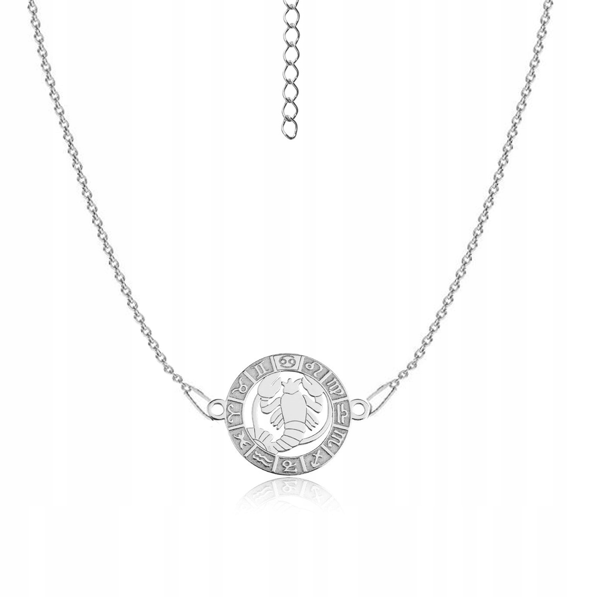 

Naszyjnik srebrny znak zodiaku Rak