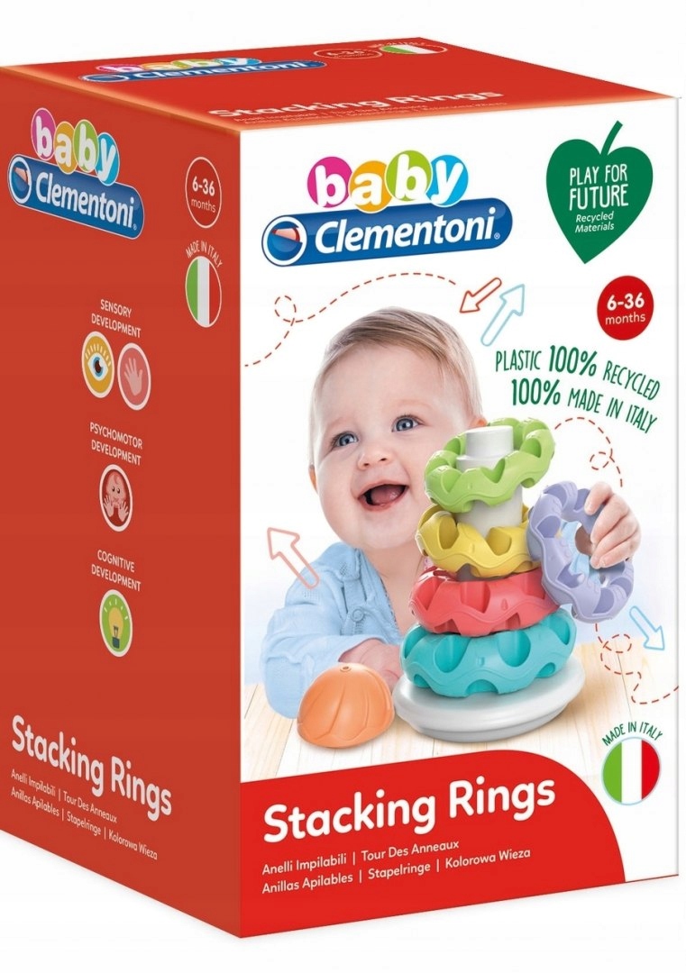 

Kolorowa Wieża Piramidka Baby Clementoni 17103