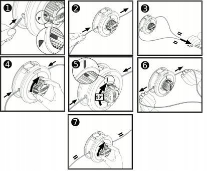 GŁOWICA DO KOSY ŻYŁKĄ SZPULA WZMOCNIONA EASY-LOAD Typ głowica