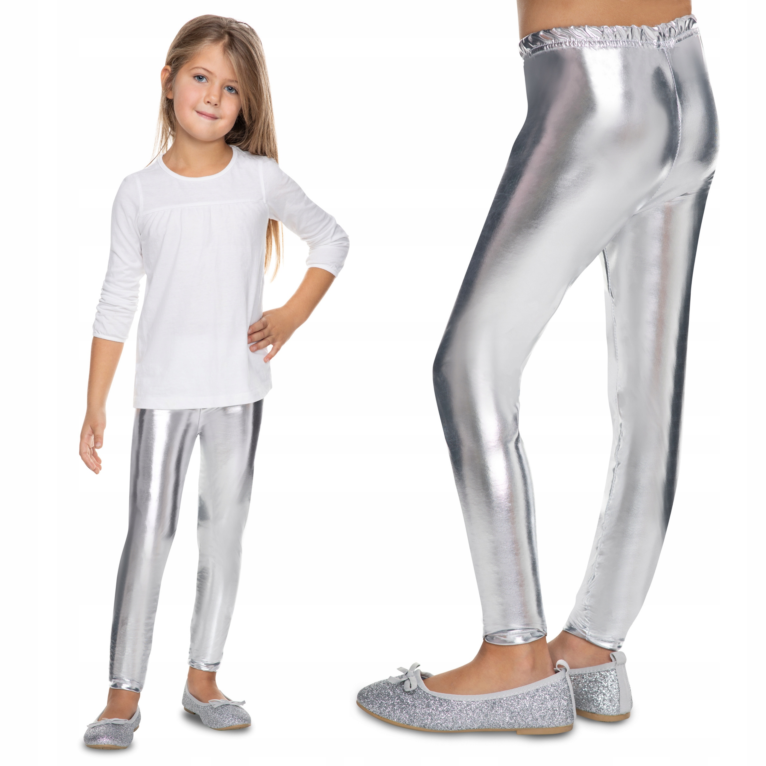 

Dziecięce Legginsy Kolorowe Lateksowe Getry Ltxk