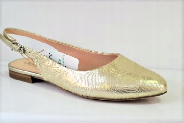 Caprice 29402-26 Baleríny Bez Paty Zlaté Vel. 36