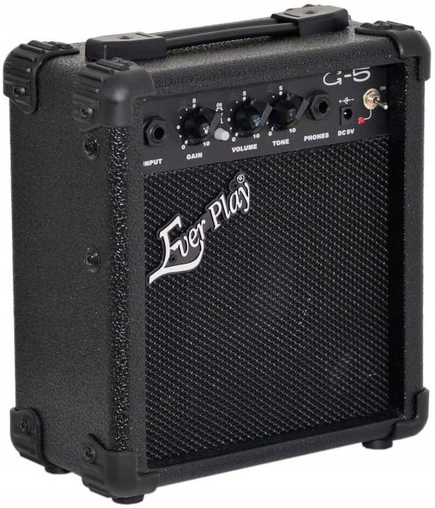 Wzmacniacz do Gitary Elektrycznej na baterię z zasilaczem 5W G-5 Ever Play