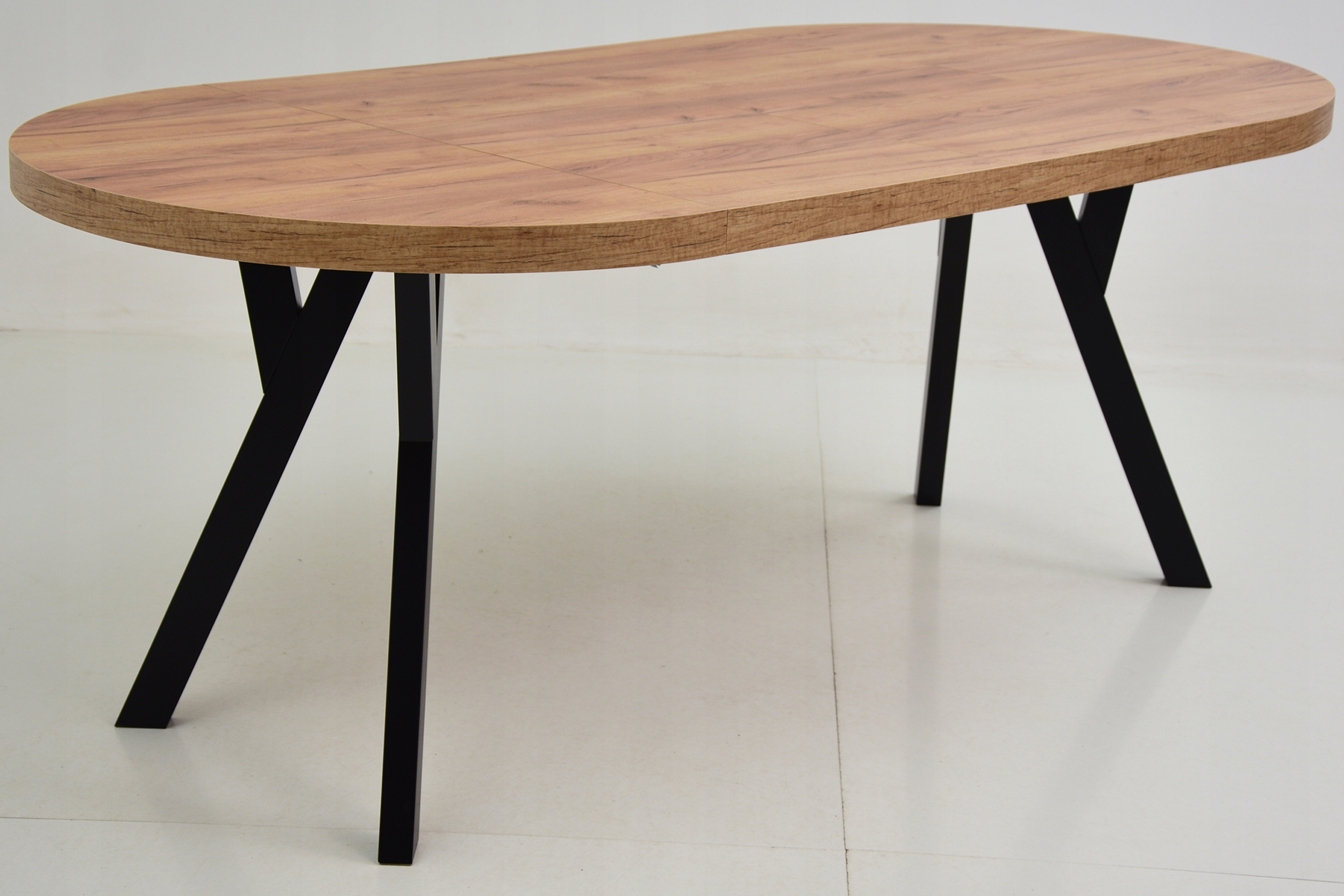 Skandynawski zestaw STÓŁ ROZKŁADANY do 2m DĄB CRAFT i 4 krzesła Z PODUSZKĄ Kolor blatu dąb craft