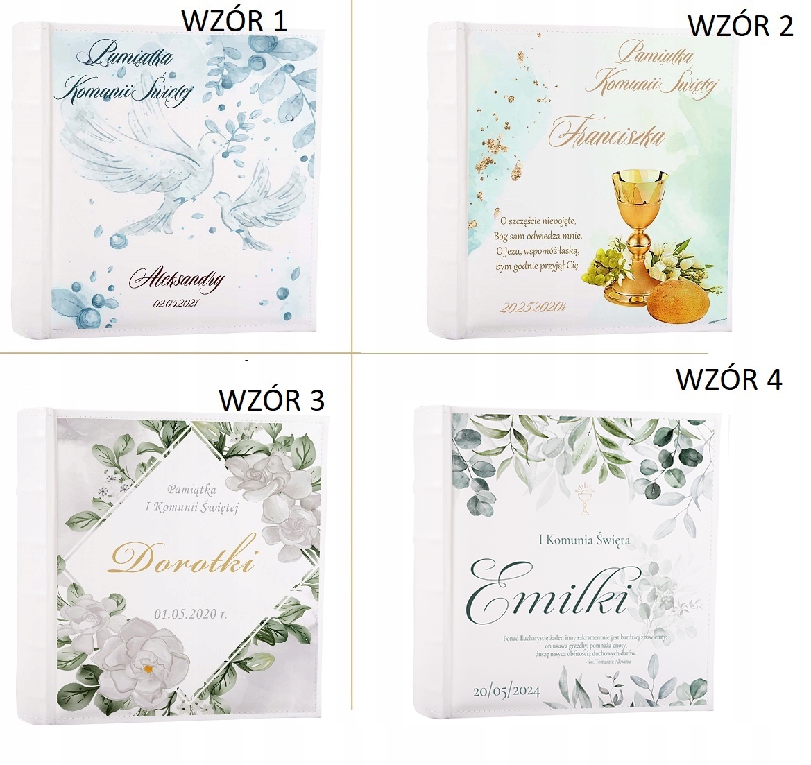 ALBUM Pamiątkowy Prezent komunijny Pierwsza Komunia Święta DUŻO WZORÓW Kod producenta 1474