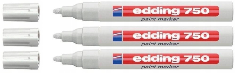 

Marker lakierowy Edding 750 biały 3 Sztuki Pakiet