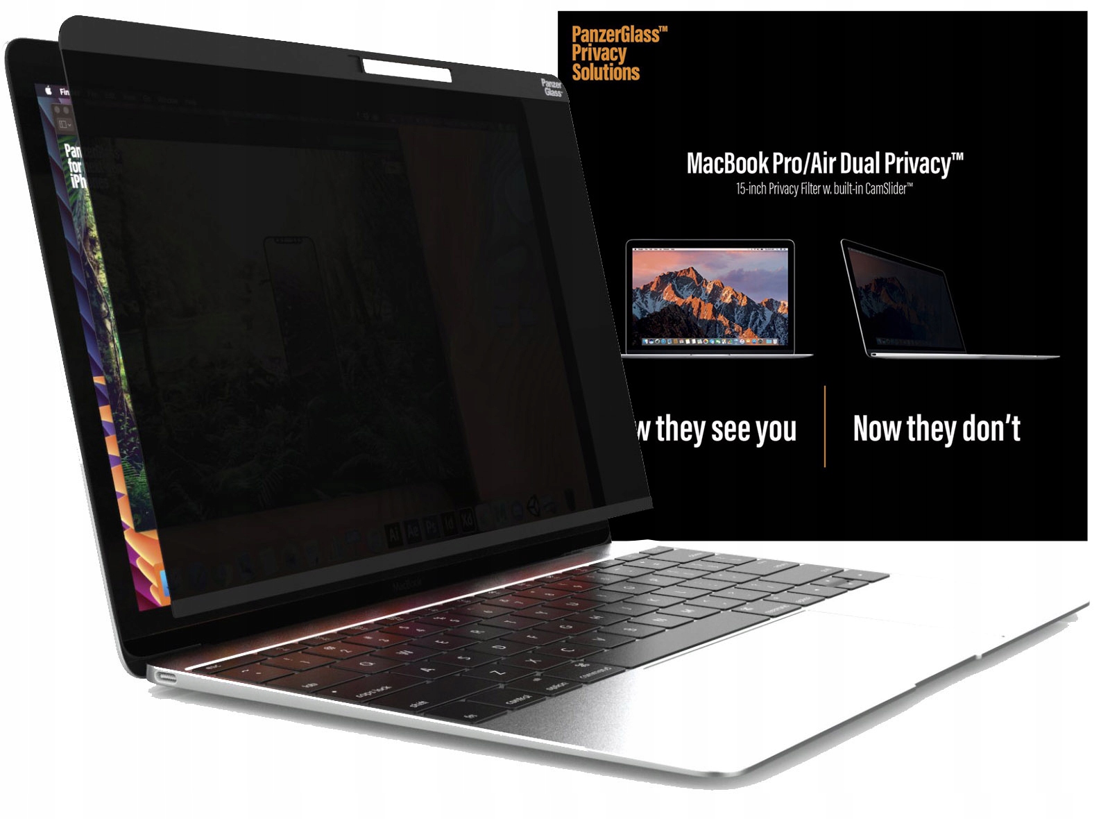 

Szkło prywatyzujące PanzerGlass do MacBook Pro 15