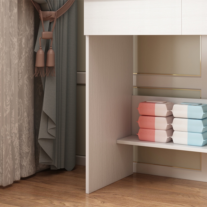 KOZMETIKAI SMINK FÉSÜLKÖDŐASZTAL LED TÜKÖRREL MODERN GLAMOUR 90 CM Márka Rebiko