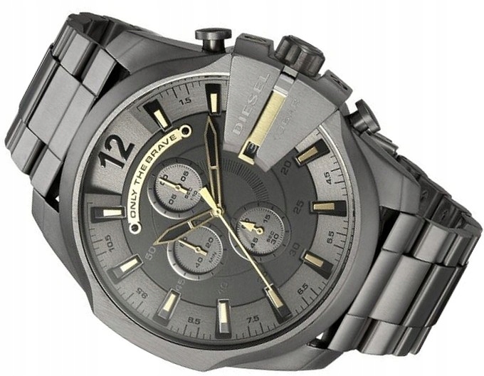Zegarek męski Diesel DZ4466 Mega Chief, kwarcowy, szary