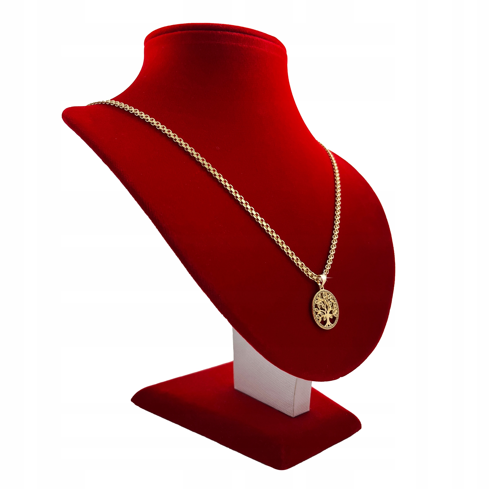 ZLATÝ NÁHRDELNÍK STROMČEK ŠŤASTIA 925 DARČEK PRE MAMIČKU NA VIANOCE Farba zlatá