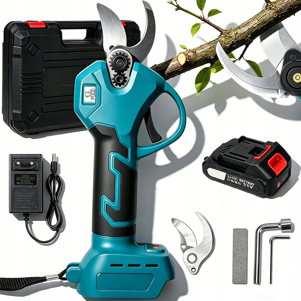 Zahradní nůžky Elektrické Nůžky 120 W 300 Mah Pro Stříhání Větví 25 MM 2 Rychlostní Stupně