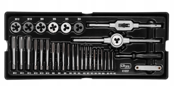 Gwintowniki i narzynki M3-M12 wkład-tacka RICHMANN