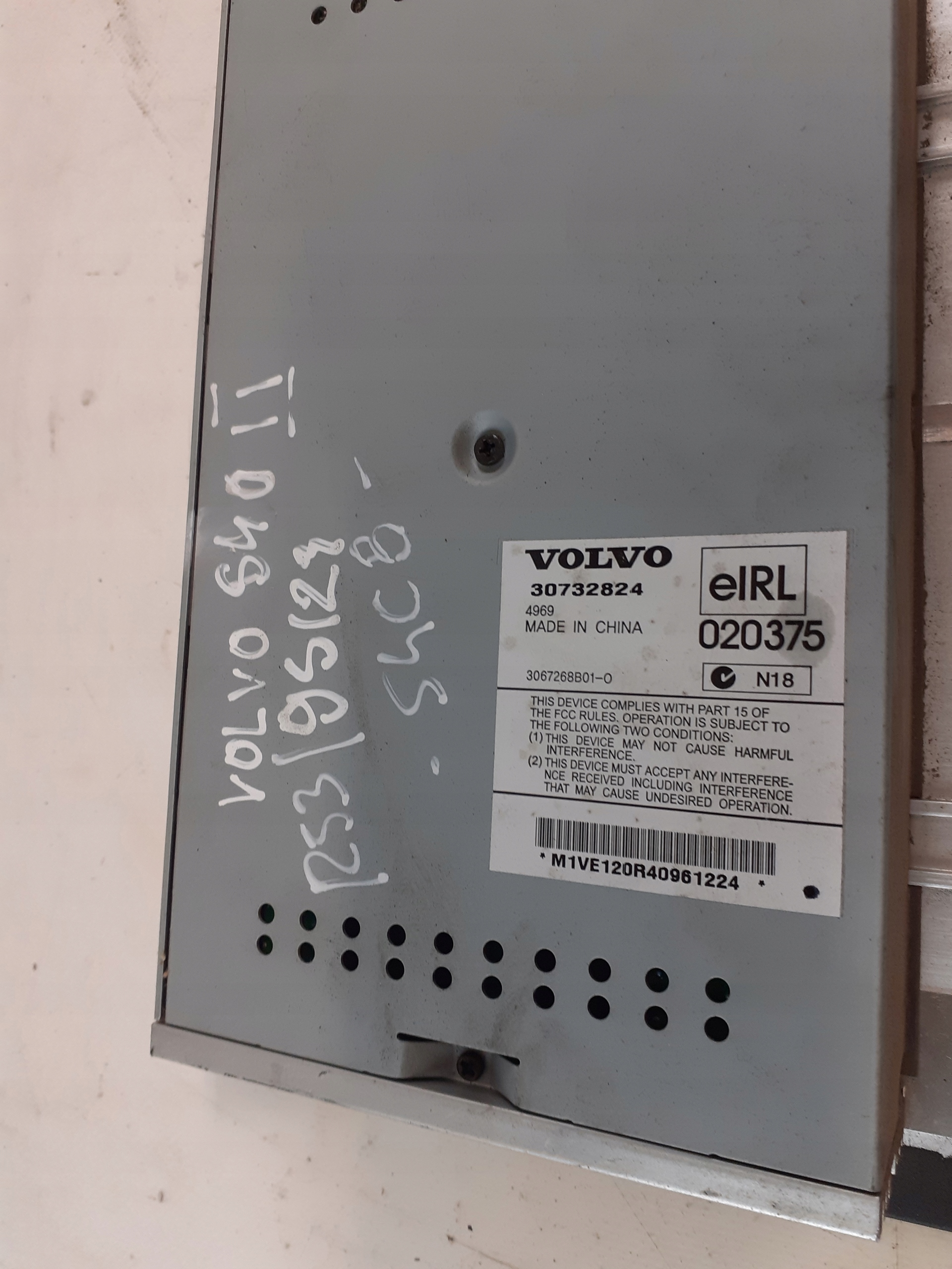 amplifier RADIA VOLVO S40 II 30732824