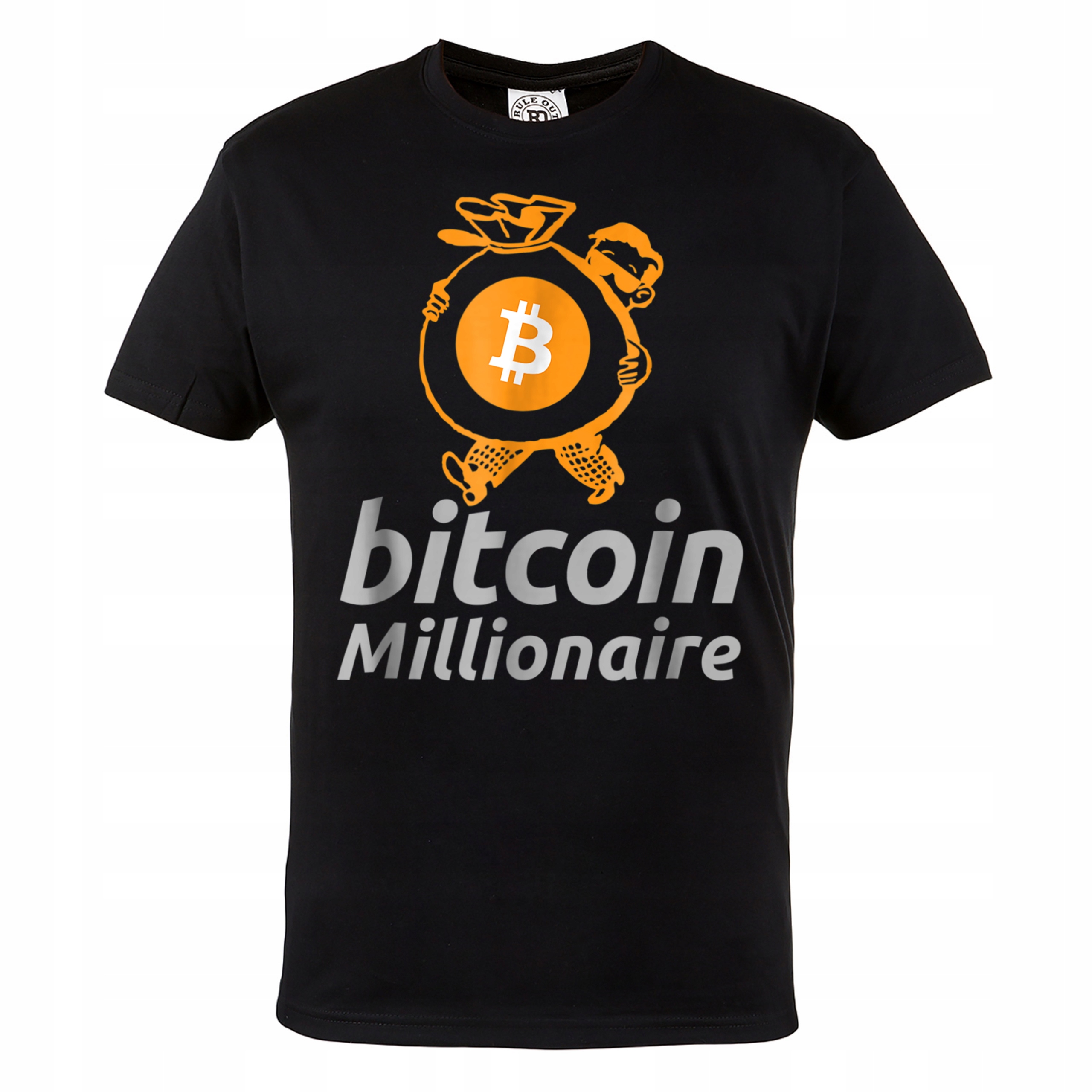 

Męska Koszulka Z Nadrukiem Bitcoin Kryptowaluty