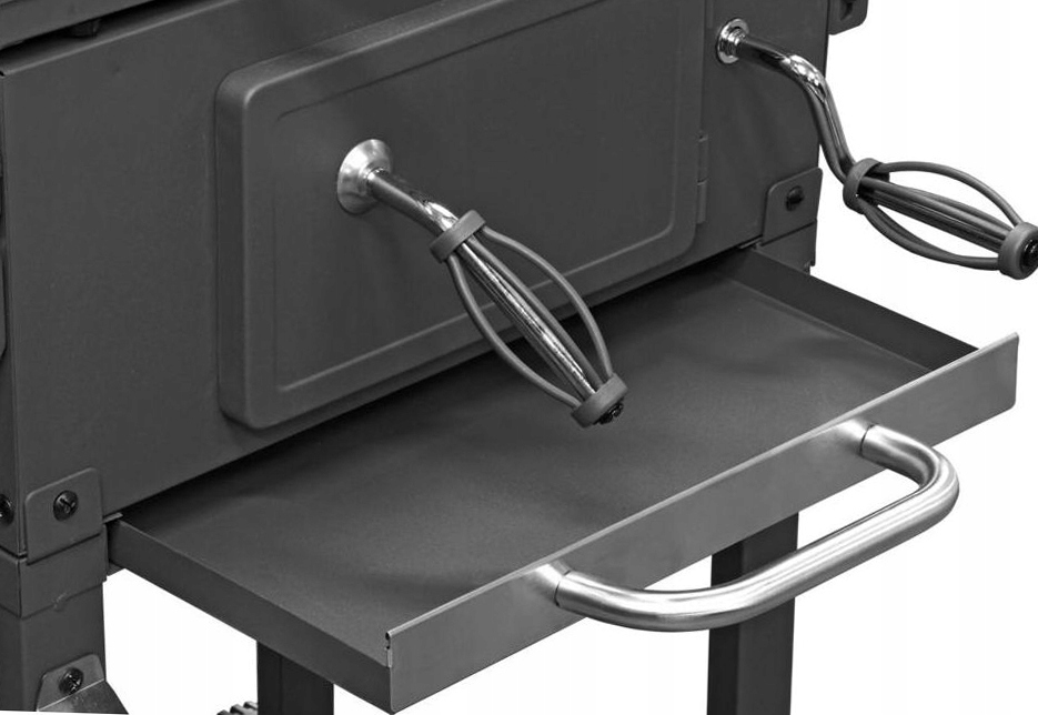 GRILL WĘGLOWY OGRODOWY Riwall RUSZT Z POKRYWĄ POPIELNIK +TERMOMETR Szerokość rusztu 32 cm