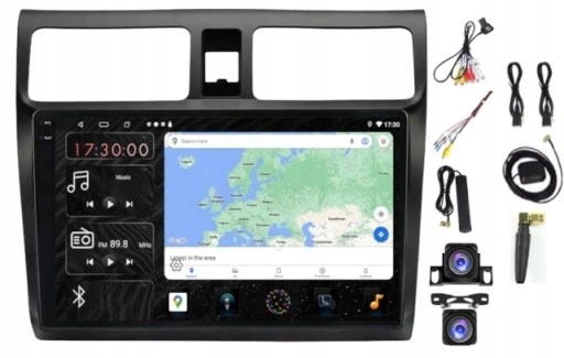 Rádio Navigácia Carplay Gps Android Suzuki Swift 2004-2010 4GB 64GB Sim
