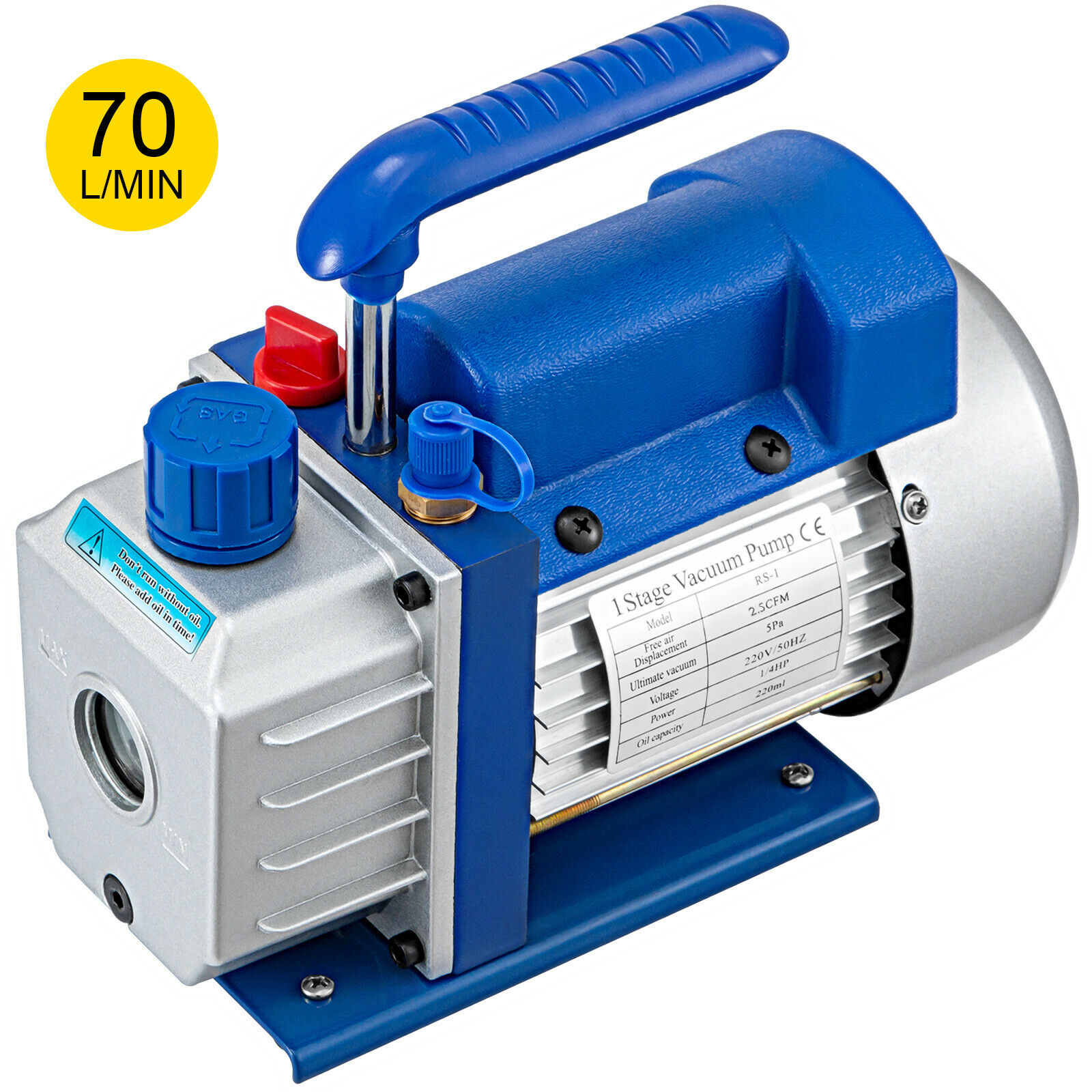 

Vevor Pompa Próżniowa 2.5CFM 1/4HP Podciśnieniowa