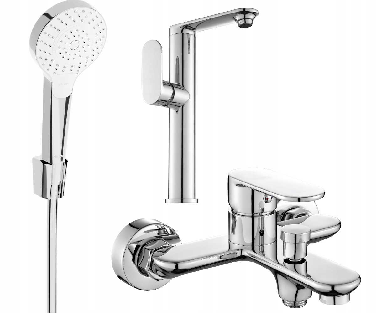 Mexen Milo R05 vaňová súprava Chrómová, Mosadz, Keramická hlavica