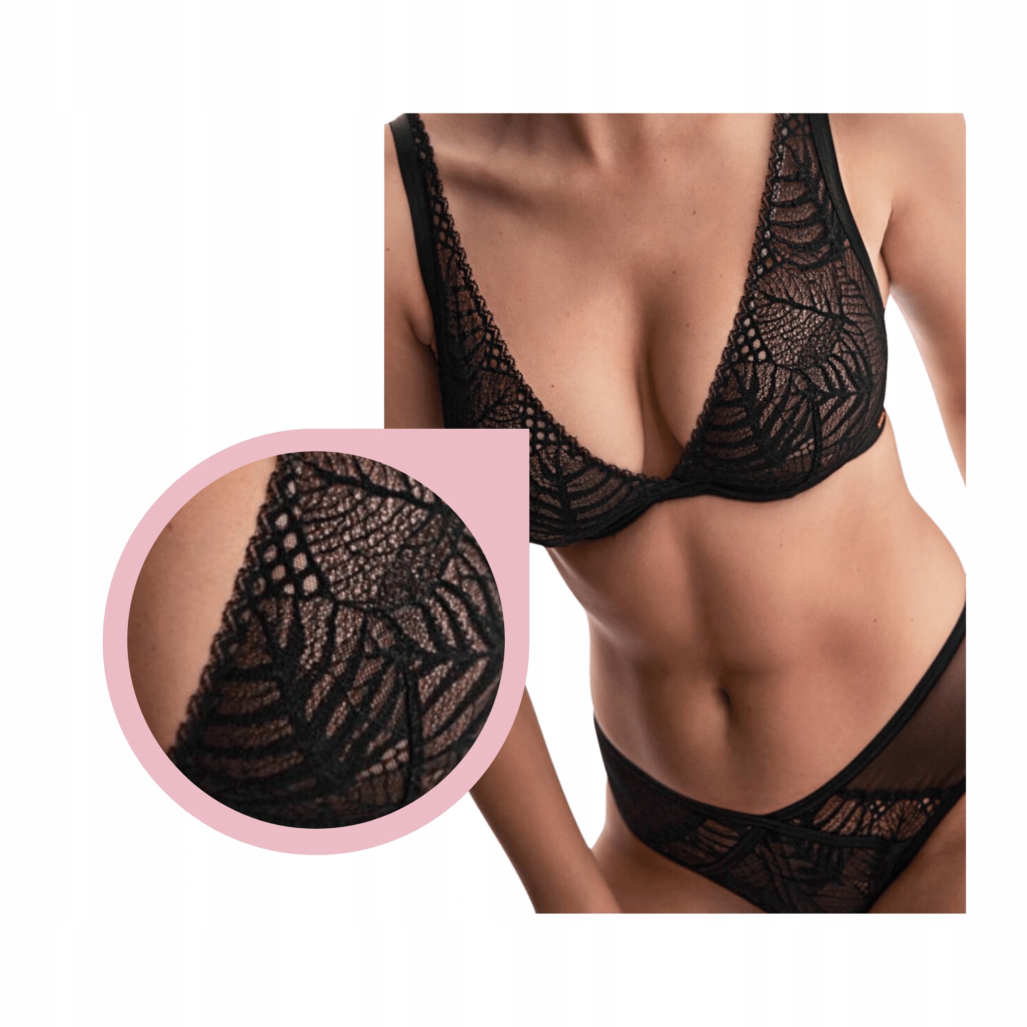Měkká podprsenka soft braletka podprsenka Alles Beverly M Bralette černá 65C
