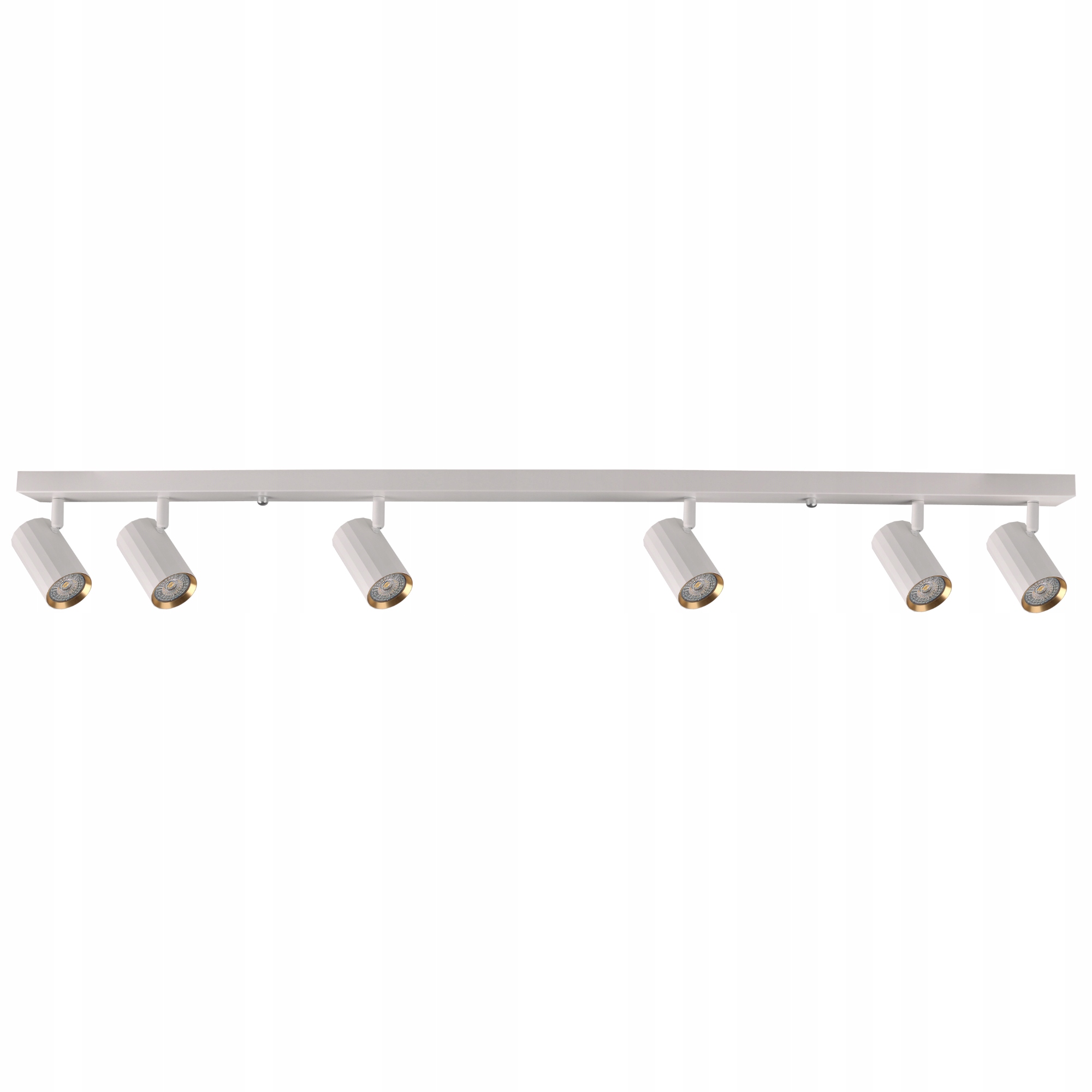 Stropní Svítidlo Reflektorová nástěnná lampa 6x GU10 Bílá Zlatá Nice Goldlux