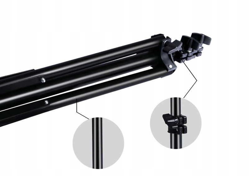 Statyw do Lampy Pierścieniowej 220cm Składany XXL Źródło światła LED