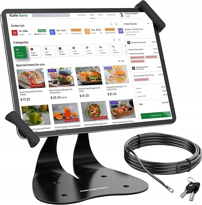 Bezpečnostný držiak AboveTEK 360° pre tablety 7 – 13″