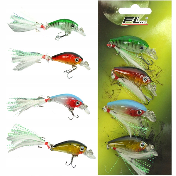 

4x Wobler zestaw spinning Szczupak Okoń Sandacz